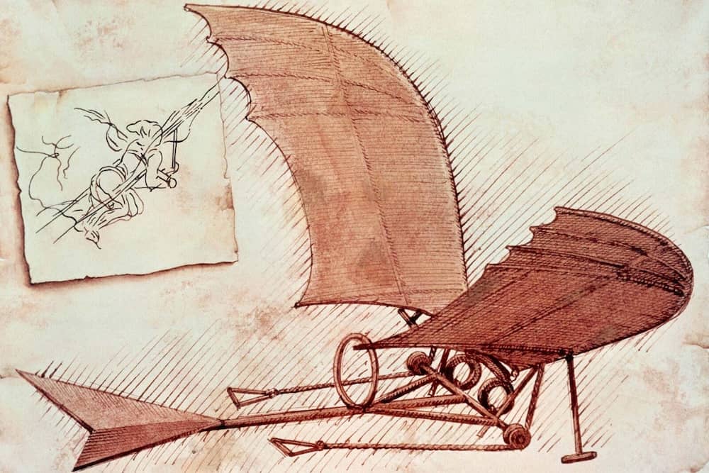 Gilder with Bat's Wings by Leonardo da Vinci