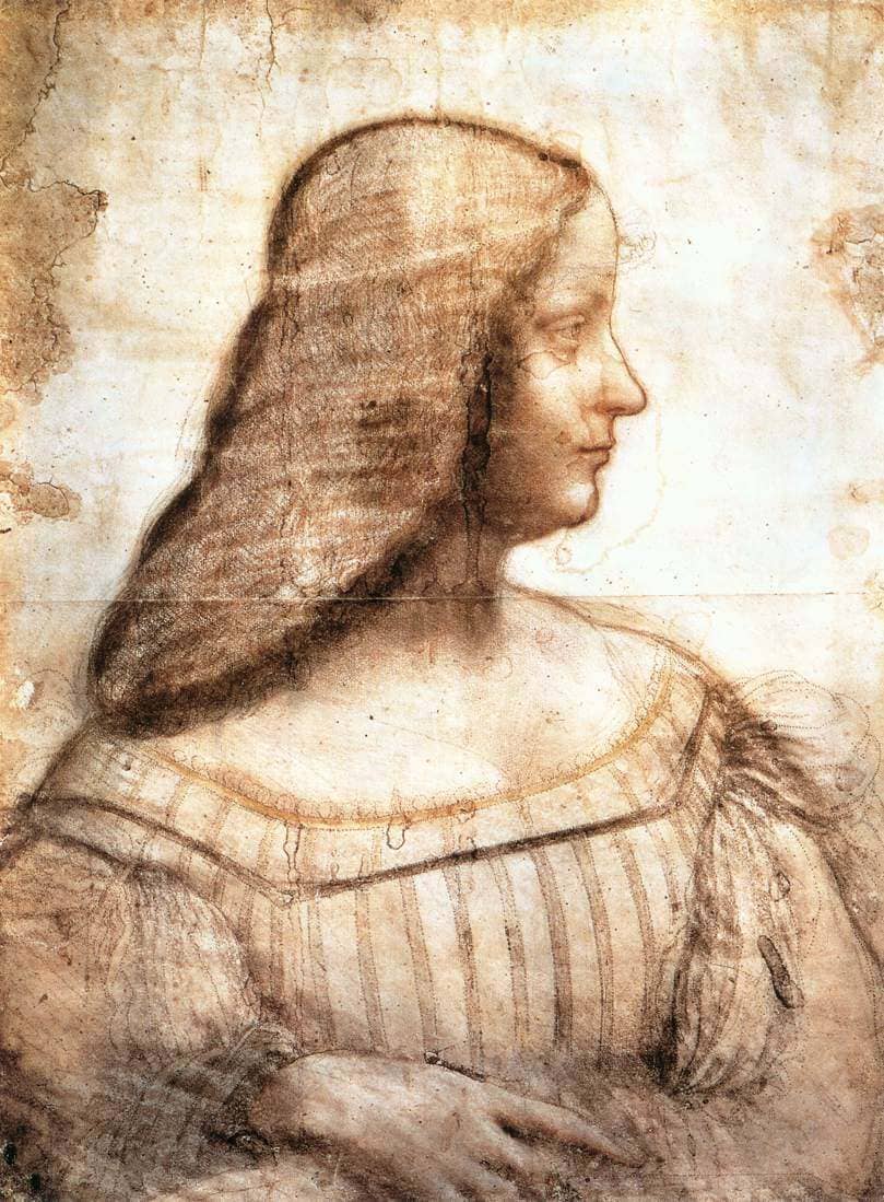 Isabella deste - by Leonardo da Vinci