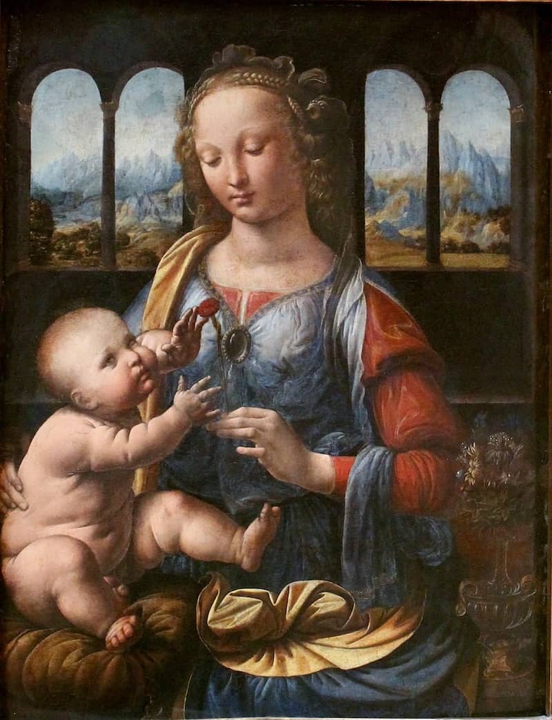 Madonna of the Carnation - by Leonardo da Vinci