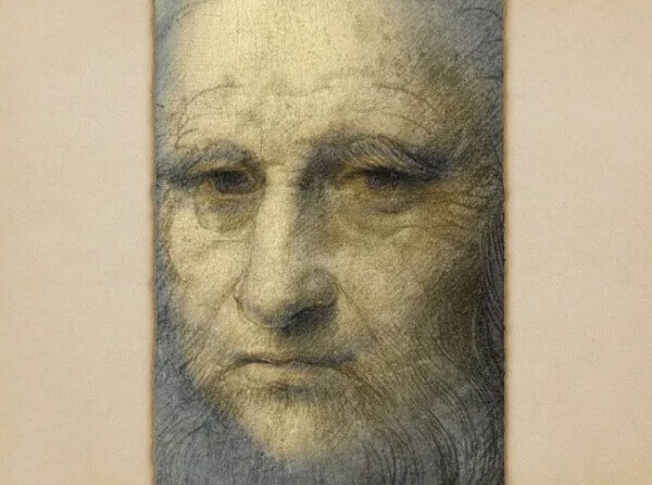 Mona Lisa with Leonardo's Self Portrait