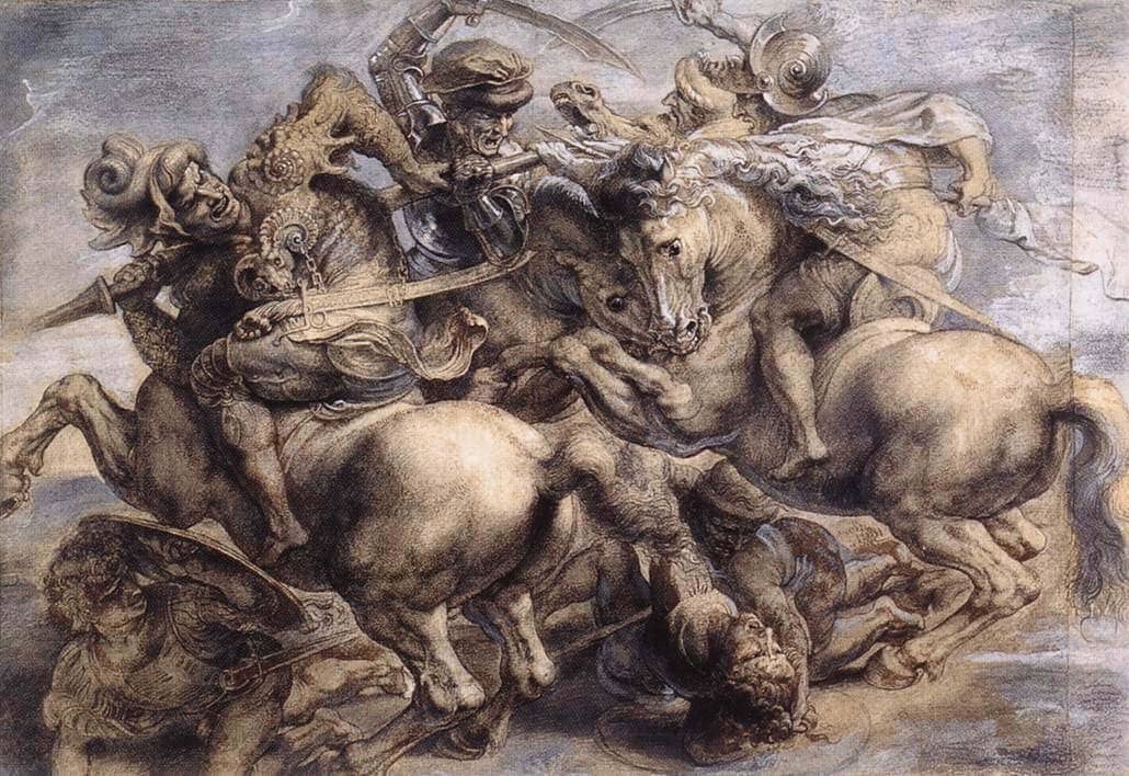 Peter Paul Rubens's copy of The Battle of Anghiari