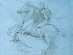 A Study for an Equestrian Monument by Leonardo da Vinci
