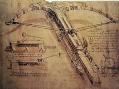 Design for a Giant Crossbow by Leonardo da Vinci