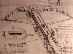 Design for an Enormous Crossbow by Leonardo da Vinci 