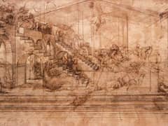 Perspectival Study of the Adoration of the Magi by Leonardo da Vinci