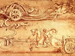Scythed Chariot by Leonardo da Vinci 