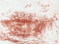 Storm over a Landscape by Leonardo da Vinci