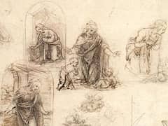 Studies for a Nativity by Leonardo da Vinci