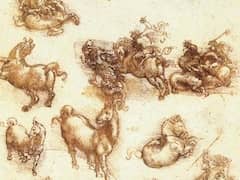 Study Sheet with Horses by Leonardo da Vinci