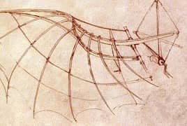 Wing Construction with Engineering Design by Leonardo da Vinci
