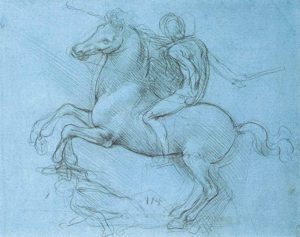 A Study for an Equestrian Monument - by Leonardo da Vinci