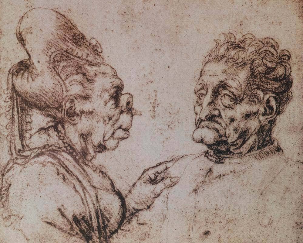 Caricature 3 - by Leonardo da Vinci