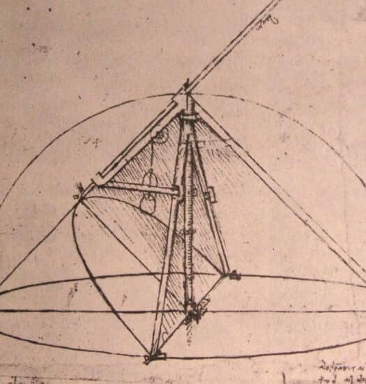 Design for a Parabolic Compass - by Leonardo da Vinci