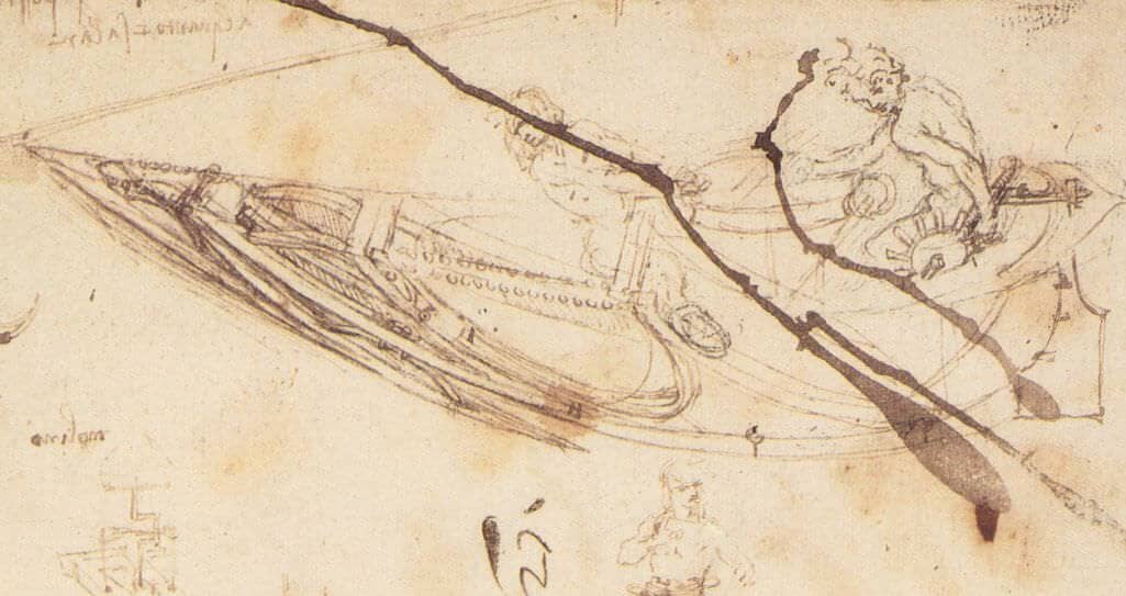 Designs for a Boat - by Leonardo da Vinci