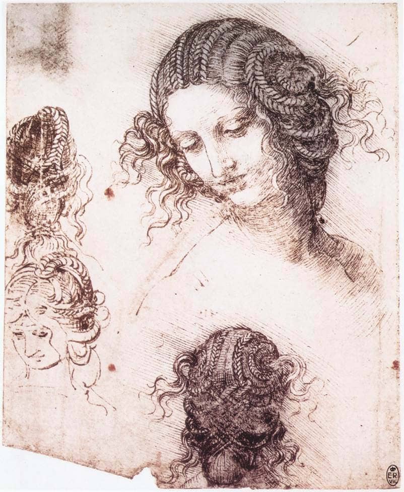Head of Leda - by Leonardo da Vinci