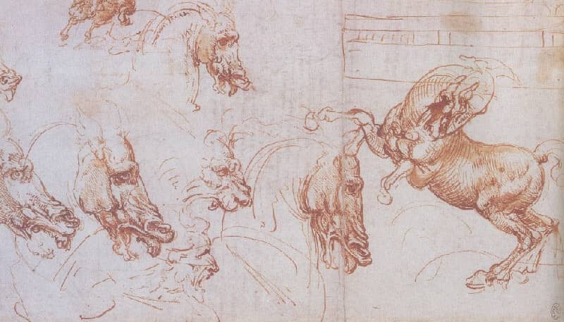 Horse Studies - by Leonardo da Vinci