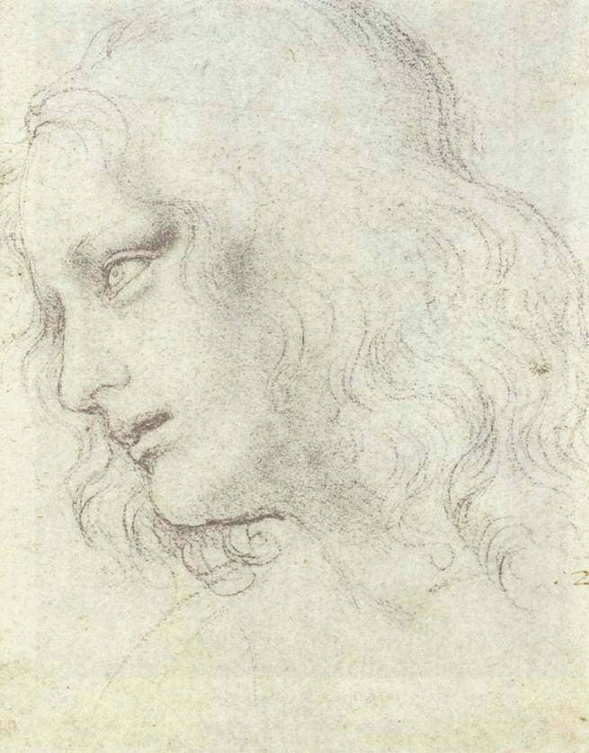 Study for the Last Supper: James - by Leonardo da Vinci