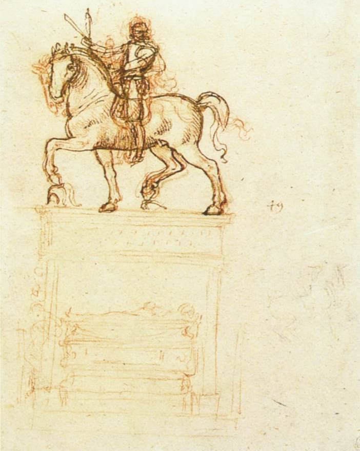 Study for the Trivulzio Monument - by Leonardo da Vinci