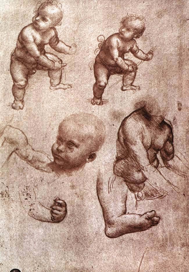 Study of a Child - by Leonardo da Vinci
