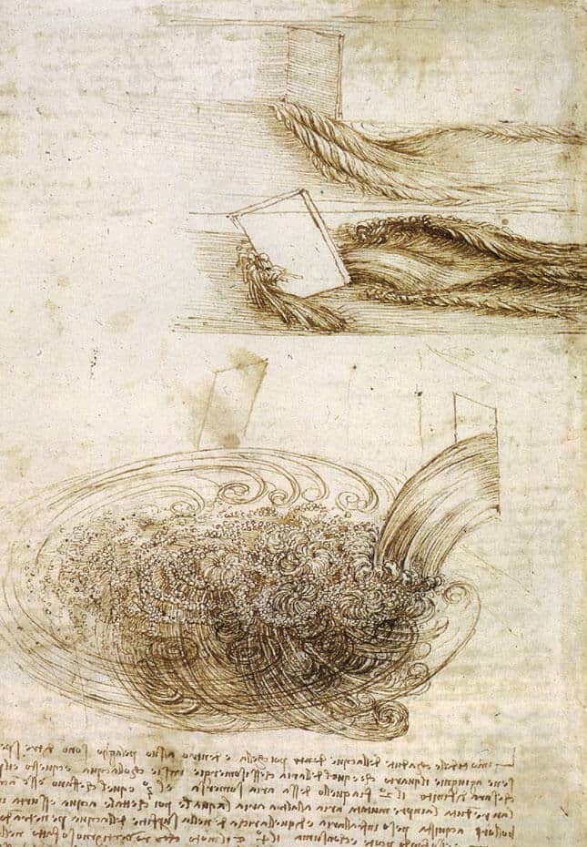 Studies of Water Passing Obstacles - by Leonardo da Vinci