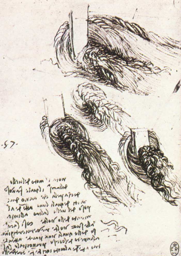 Study of Water - by Leonardo da Vinci