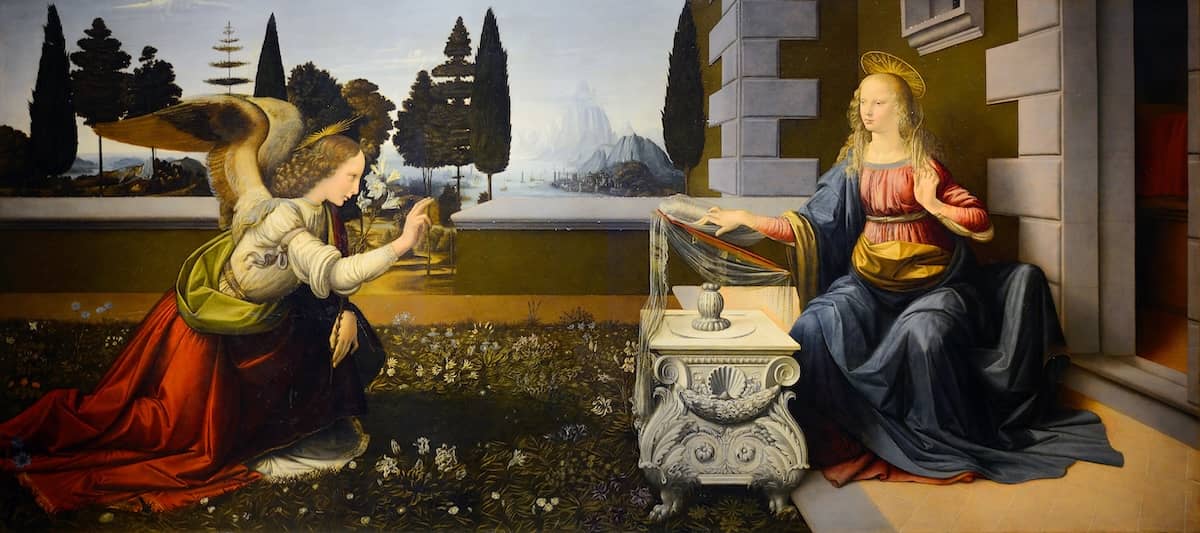 The Annunciation - by Leonardo Da Vinci