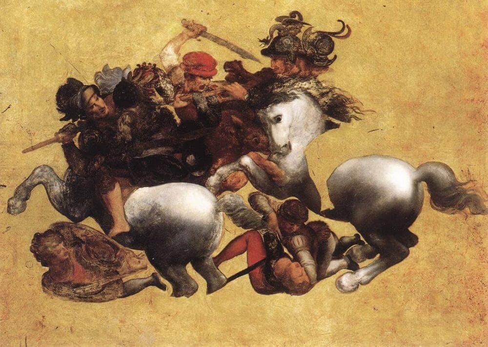 The Battle of Anghiari, by Leonardo Da Vinci