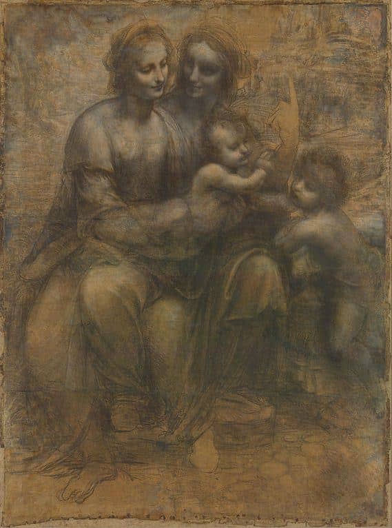 The Burlington House Cartoon - by Leonardo da Vinci