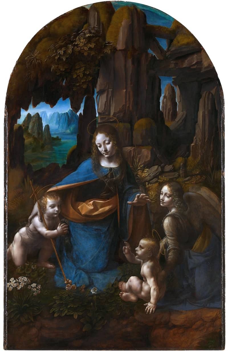 he Virgin of the Rocks, London version - by Leonardo Da Vinci