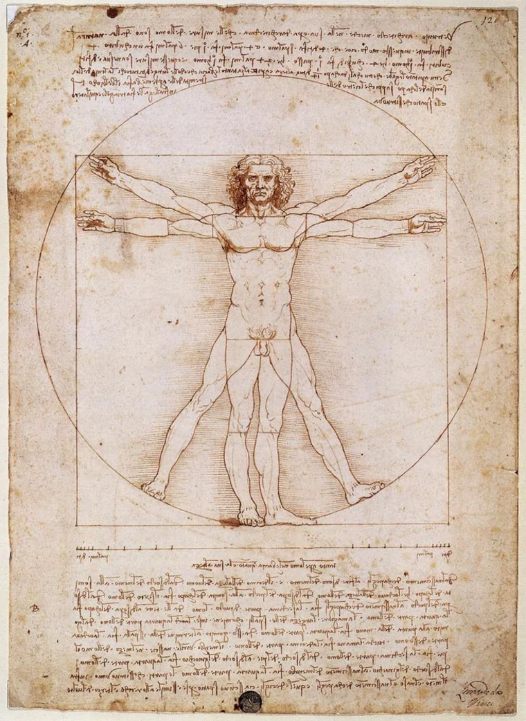 The Vitruvian Man - by Leonardo da Vinci